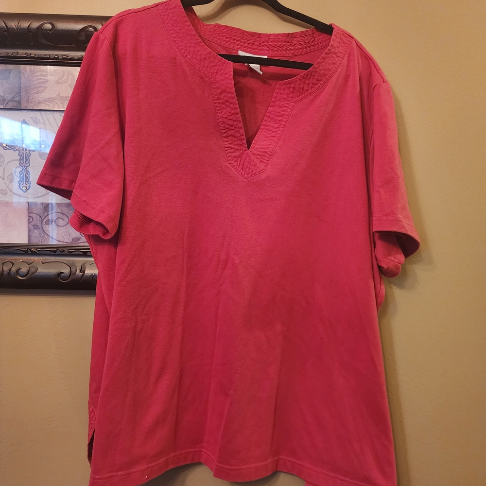 Avenue Stretch Red Top